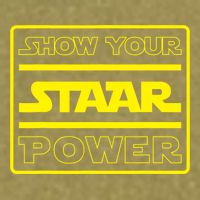 Show Your Staar Power School Testing Garment-Dyed Women's Muscle Tee