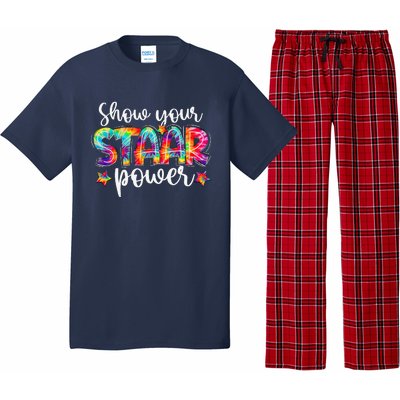 Show Your STAAR Power Tie Dye Teacher Pajama Set