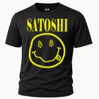 Satoshi Yellow Smiley Face Cooling Performance Crew T-Shirt