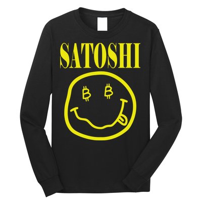 Satoshi Yellow Smiley Face Long Sleeve Shirt