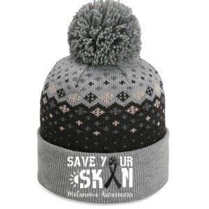 Save Your Skin Melanoma Awareness The Baniff Cuffed Pom Beanie