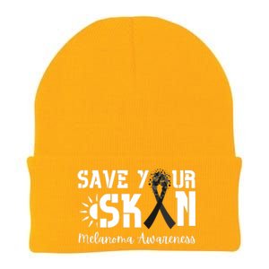 Save Your Skin Melanoma Awareness Knit Cap Winter Beanie