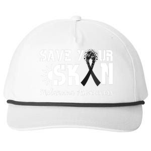 Save Your Skin Melanoma Awareness Snapback Five-Panel Rope Hat