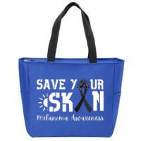 Save Your Skin Melanoma Awareness Zip Tote Bag