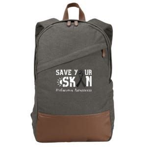 Save Your Skin Melanoma Awareness Cotton Canvas Backpack