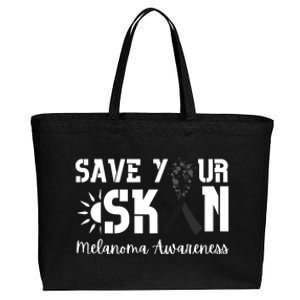 Save Your Skin Melanoma Awareness Cotton Canvas Jumbo Tote