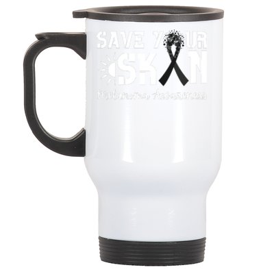 Save Your Skin Melanoma Awareness Stainless Steel Travel Mug