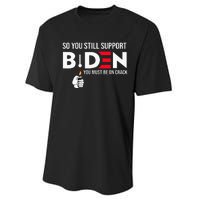 So You Still Support Biden Anti  Performance Sprint T-Shirt