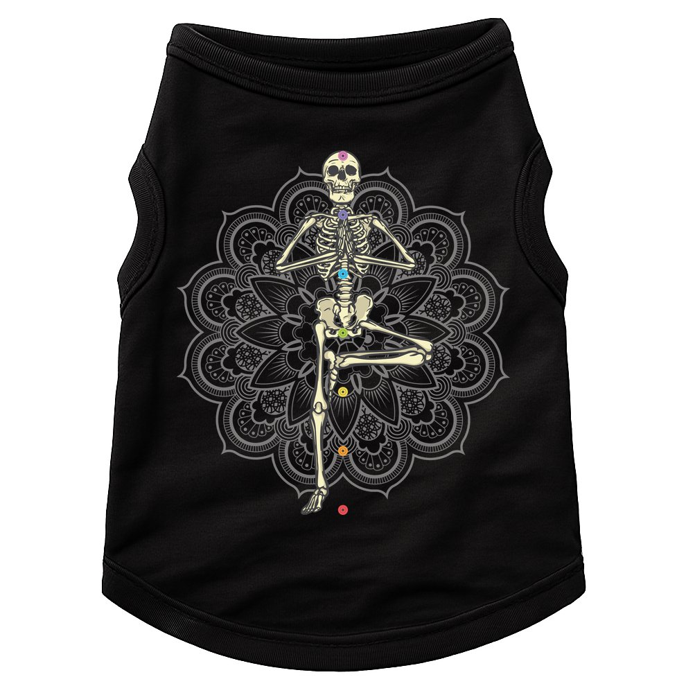 Skeleton Yoga Doggie Tank