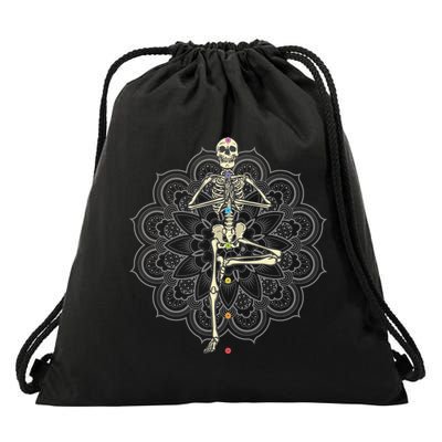 Skeleton Yoga Drawstring Bag