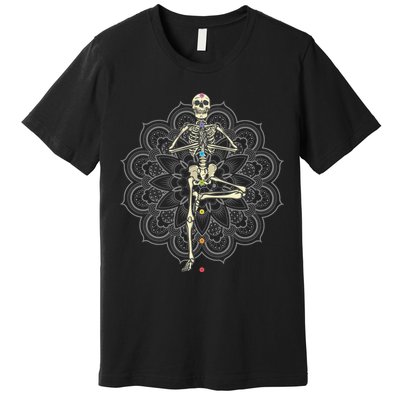 Skeleton Yoga Premium T-Shirt