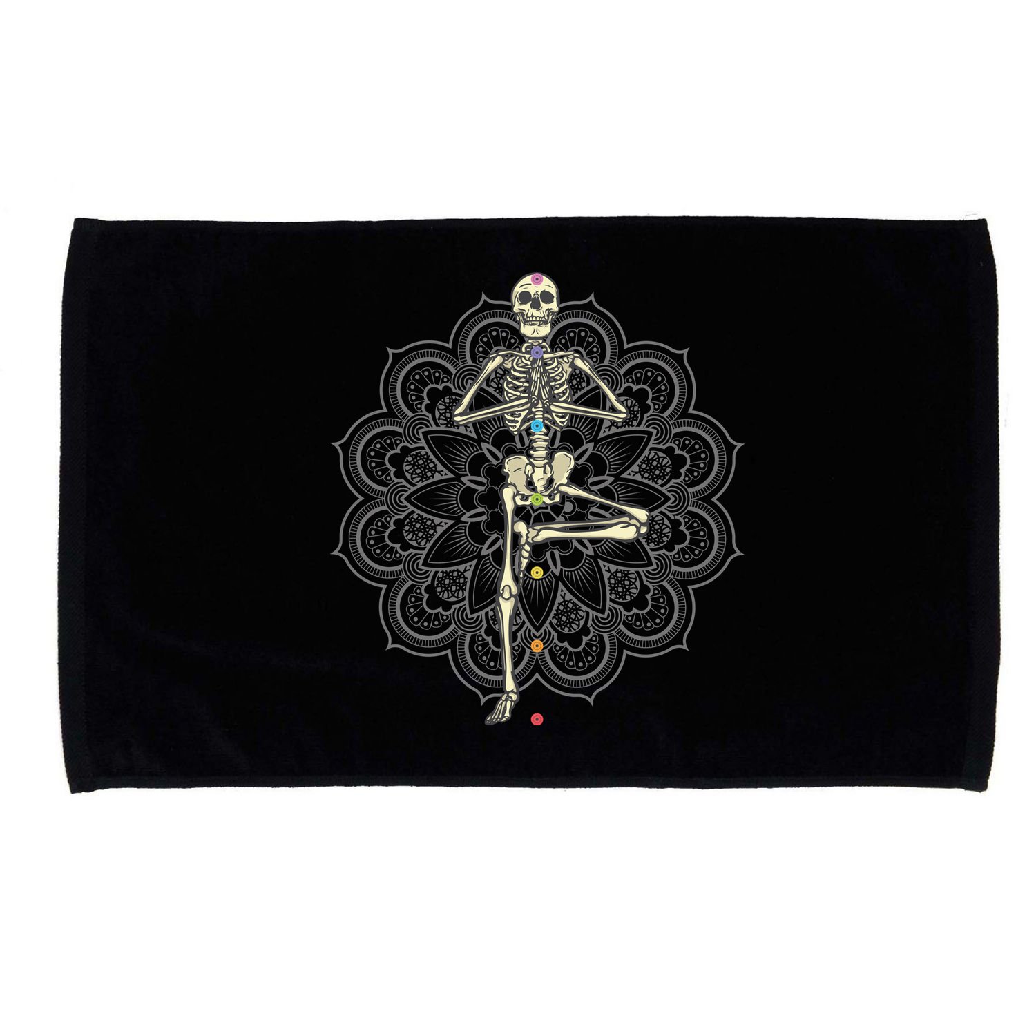 Skeleton Yoga Microfiber Hand Towel