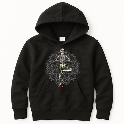 Skeleton Yoga Kids Hoodie