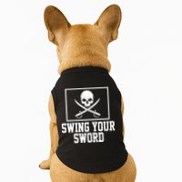 Swing Your Sword Pirate Skull And Swords Doggie Tank