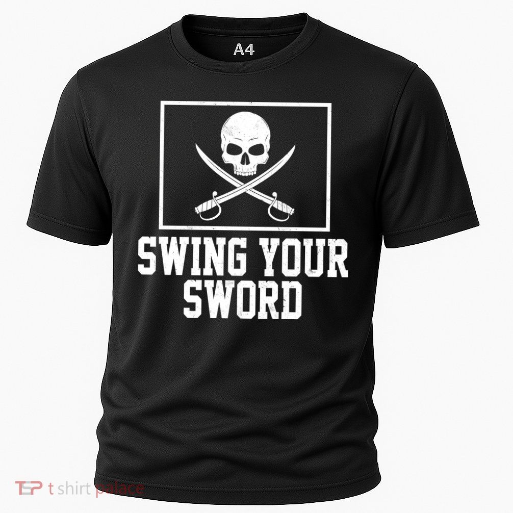 Swing Your Sword Pirate Skull And Swords Performance Shirt