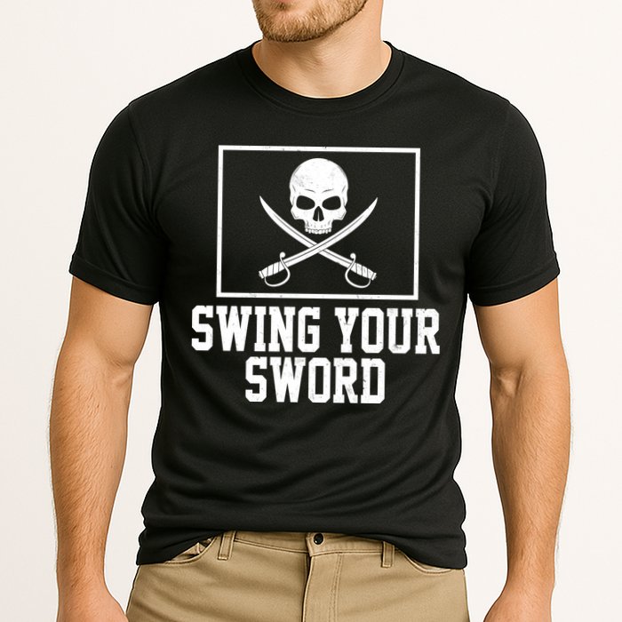 Swing Your Sword Pirate Skull And Swords Performance Shirt