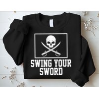Swing Your Sword Pirate Skull And Swords Sweatshirt