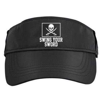 Swing Your Sword Pirate Skull And Swords Adult Drive Performance Visor