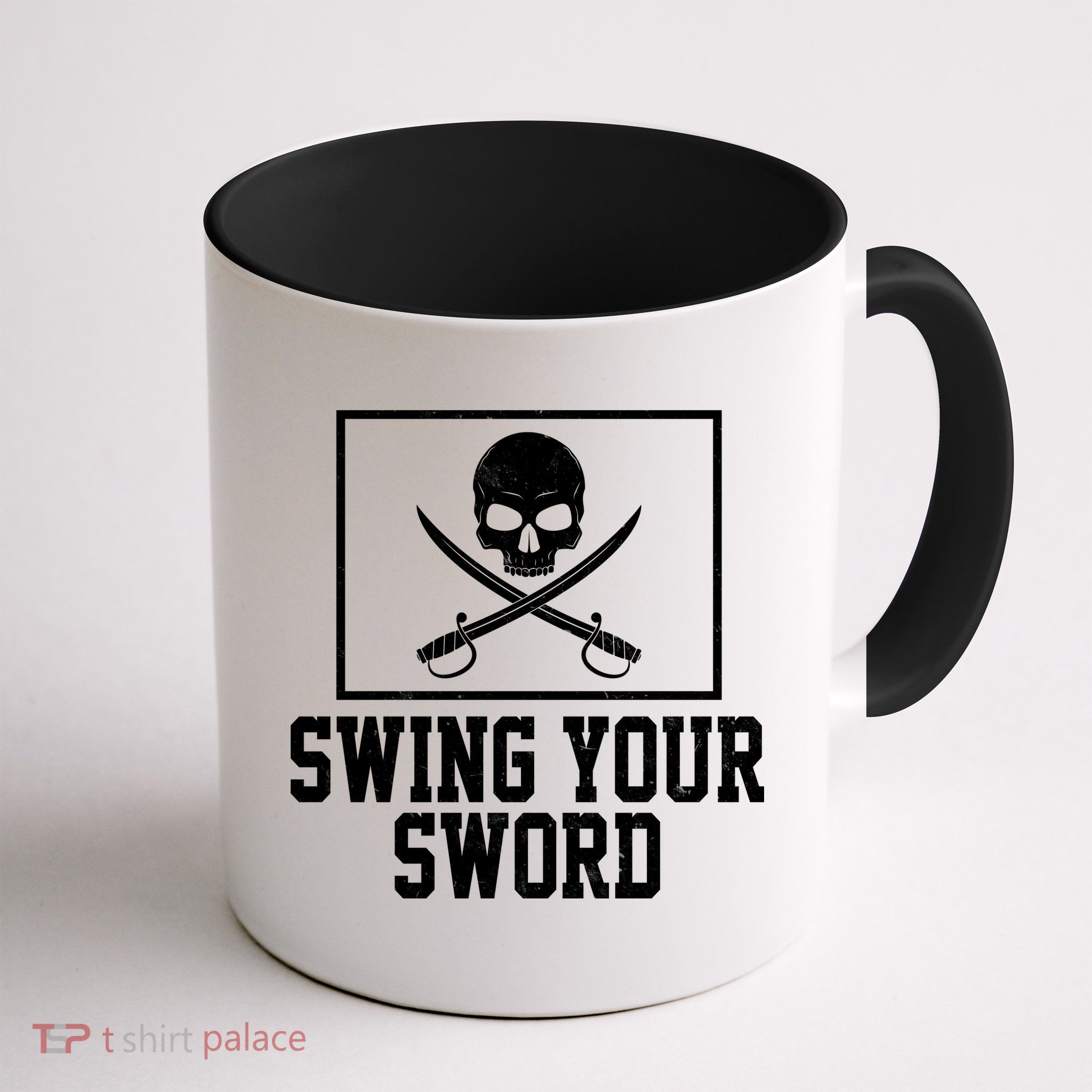 Swing Your Sword Pirate Skull And Swords Mug