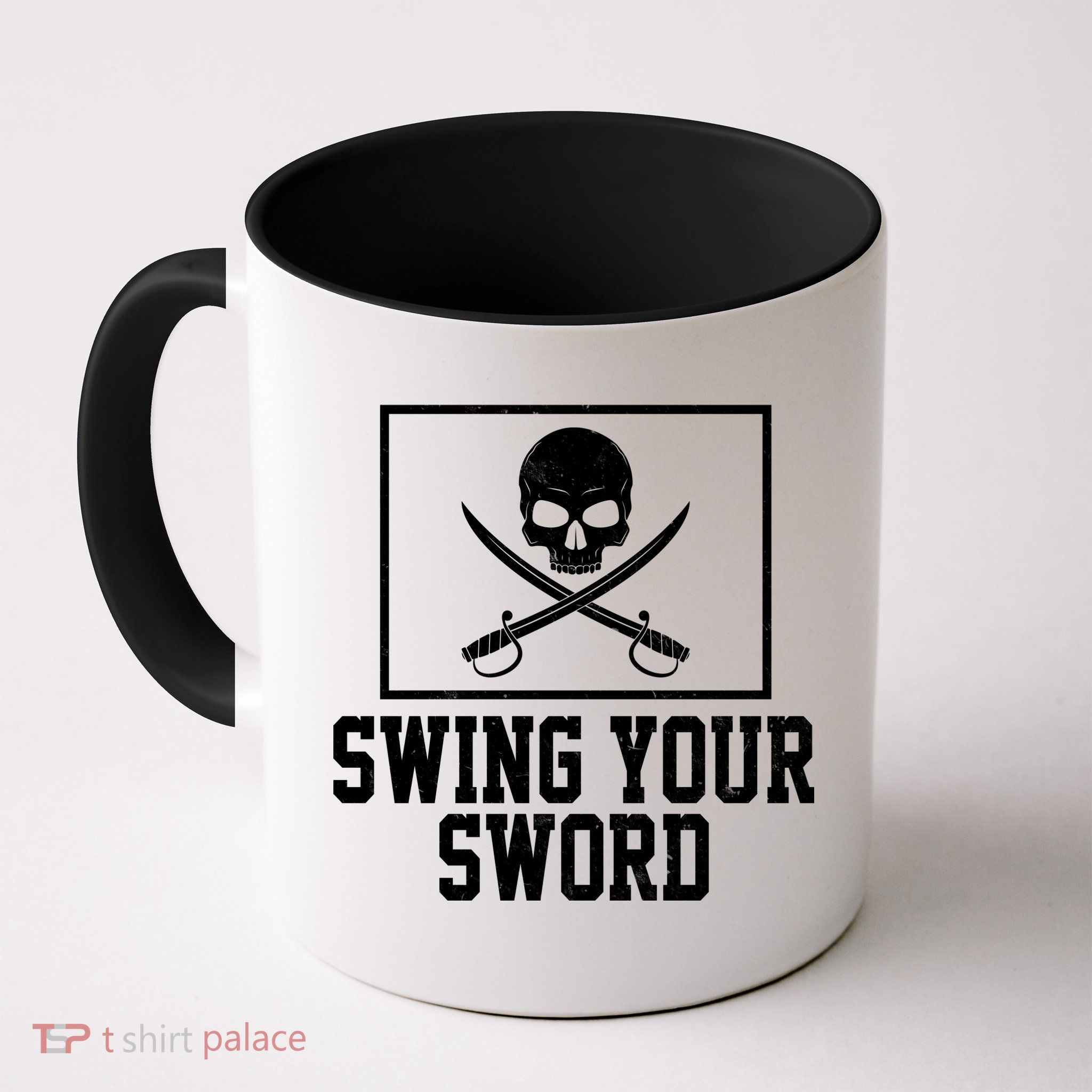 Swing Your Sword Pirate Skull And Swords Mug