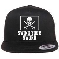 Swing Your Sword Pirate Skull And Swords Flatbill Hat