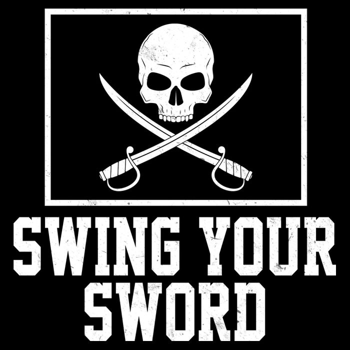 Swing Your Sword Pirate Skull And Swords Flatbill Hat
