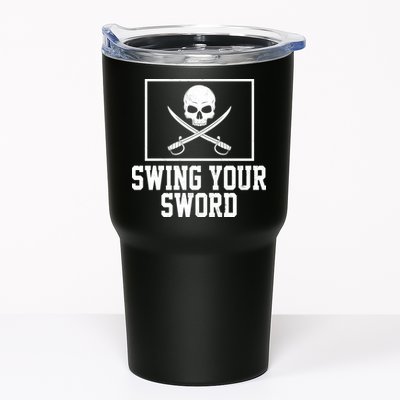 Swing Your Sword Pirate Skull And Swords Tumbler