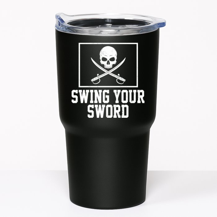 Swing Your Sword Pirate Skull And Swords Tumbler
