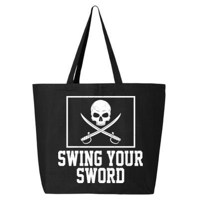 Swing Your Sword Pirate Skull And Swords 25L Jumbo Tote