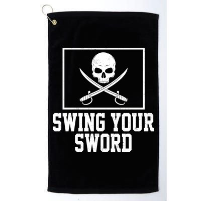 Swing Your Sword Pirate Skull And Swords Golf Towel