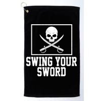 Swing Your Sword Pirate Skull And Swords Golf Towel