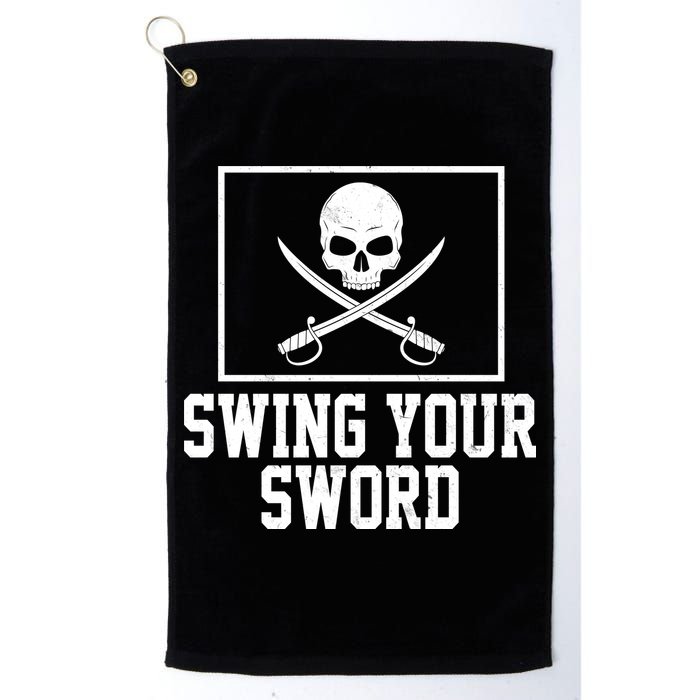 Swing Your Sword Pirate Skull And Swords Golf Towel