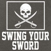 Swing Your Sword Pirate Skull And Swords Cotton Canvas Backpack