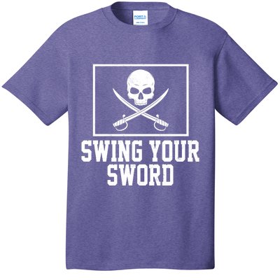 Swing Your Sword Pirate Skull And Swords T-Shirt