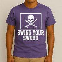 Swing Your Sword Pirate Skull And Swords T-Shirt