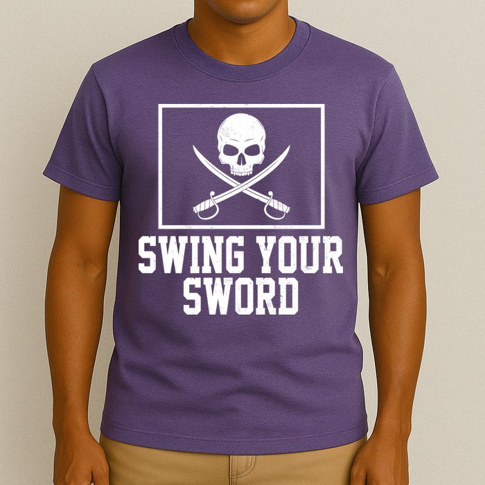 Swing Your Sword Pirate Skull And Swords T-Shirt