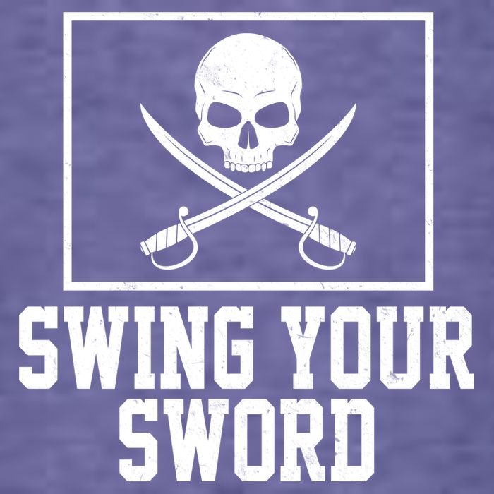 Swing Your Sword Pirate Skull And Swords T-Shirt