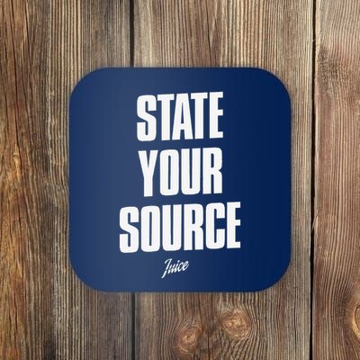 State Your Sourcestate Your Source Coaster