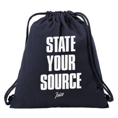 State Your Sourcestate Your Source Drawstring Bag