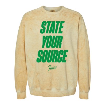 State Your Source Colorblast Crewneck Sweatshirt