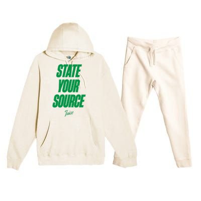 State Your Source Premium Hooded Sweatsuit Set