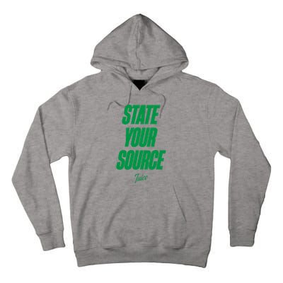 State Your Source Tall Hoodie