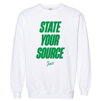 State Your Source Garment-Dyed Sweatshirt