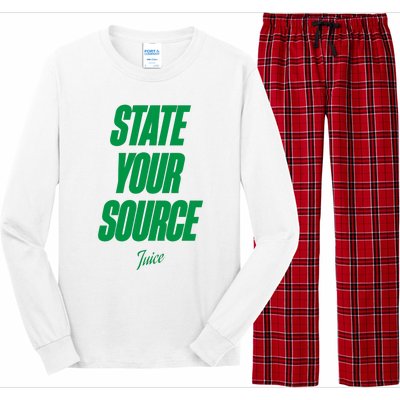 State Your Source Long Sleeve Pajama Set