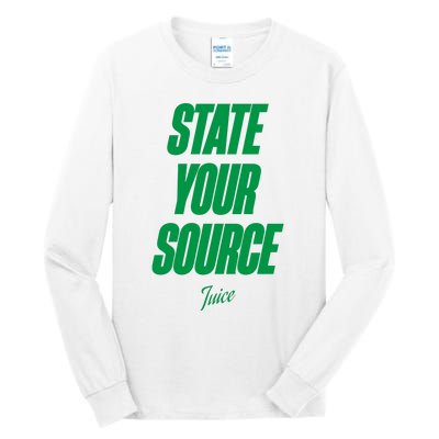 State Your Source Tall Long Sleeve T-Shirt