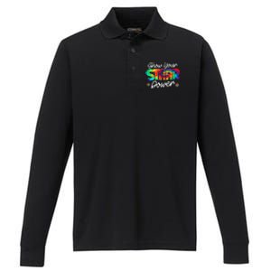 Show your Staar Power Test Staar Day Mode on Teacher Testing Performance Long Sleeve Polo