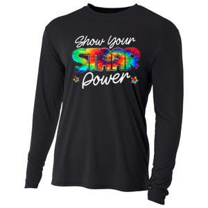 Show your Staar Power Test Staar Day Mode on Teacher Testing Cooling Performance Long Sleeve Crew