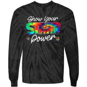 Show your Staar Power Test Staar Day Mode on Teacher Testing Tie-Dye Long Sleeve Shirt