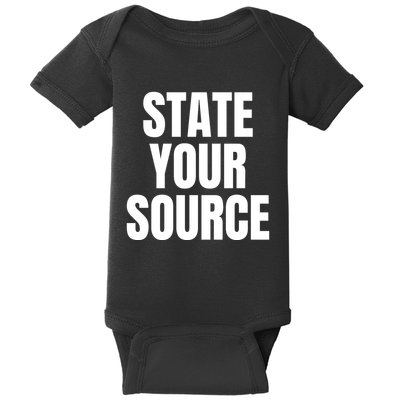 State Your Source Baby Bodysuit