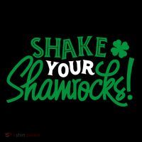 Shake Your Shamrocks Funny St Patricks Day Stripe Pom Pom Beanie